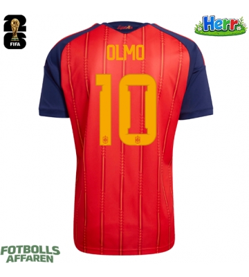 Spanien Dani Olmo #10 Hemmatröja VM 2026 Kortärmad
